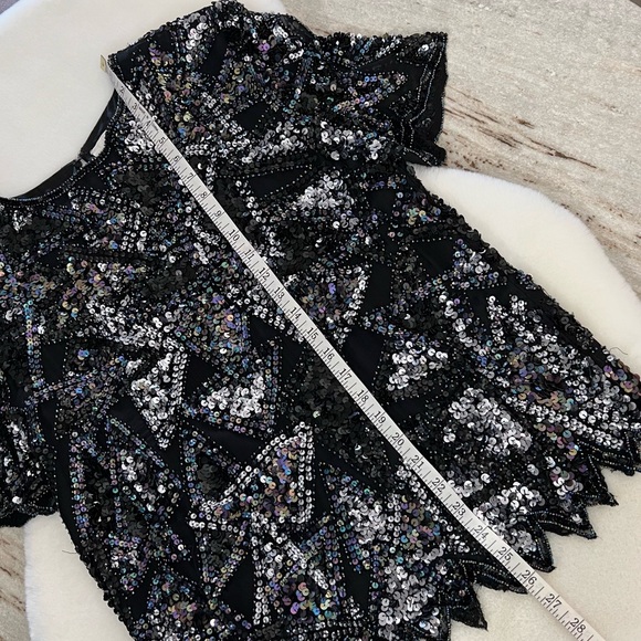 Vintage Beaded Silk Top by StyleWorks Size Large - Picture 10 of 11